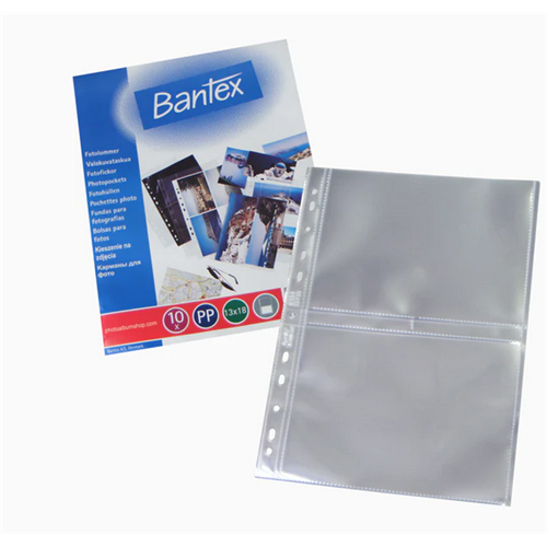 Bantex Photo Pocket PP 13x18mm Clear Pack of 10